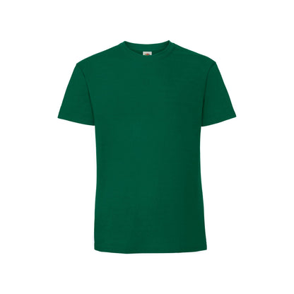 College Green - Front - Fruit Of The Loom Mens Iconic Premium Ringspun Cotton T-Shirt