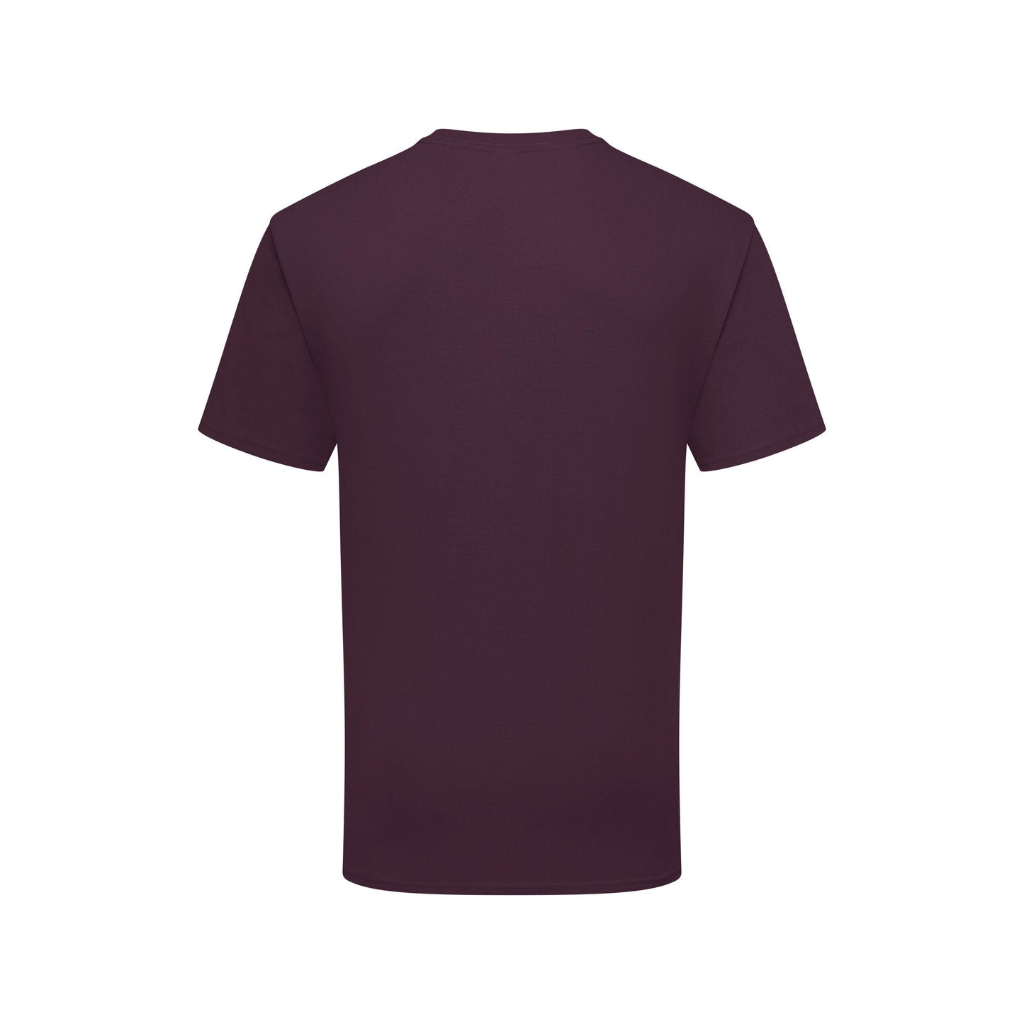 Dark Plum - Back - Fruit Of The Loom Mens Iconic Premium Ringspun Cotton T-Shirt