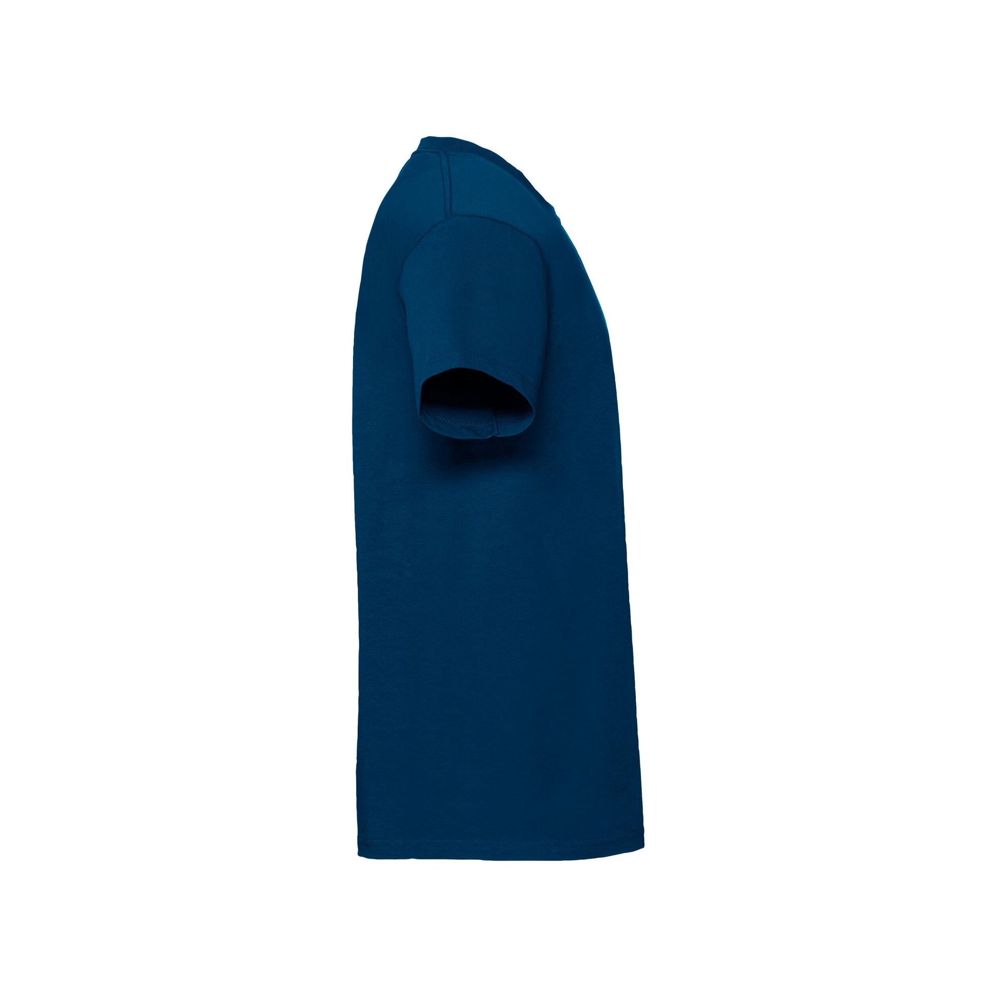 Mountain Blue - Side - Fruit Of The Loom Mens Iconic Premium Ringspun Cotton T-Shirt