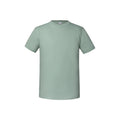 Sage - Front - Fruit of the Loom Mens Iconic Premium Ringspun Cotton T-Shirt