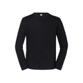 Black - Front - Fruit of the Loom Mens Iconic Premium Long-Sleeved T-Shirt