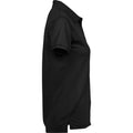 Black - Side - Tee Jay Womens-Ladies Club Polo Shirt