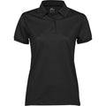 Black - Front - Tee Jay Womens-Ladies Club Polo Shirt