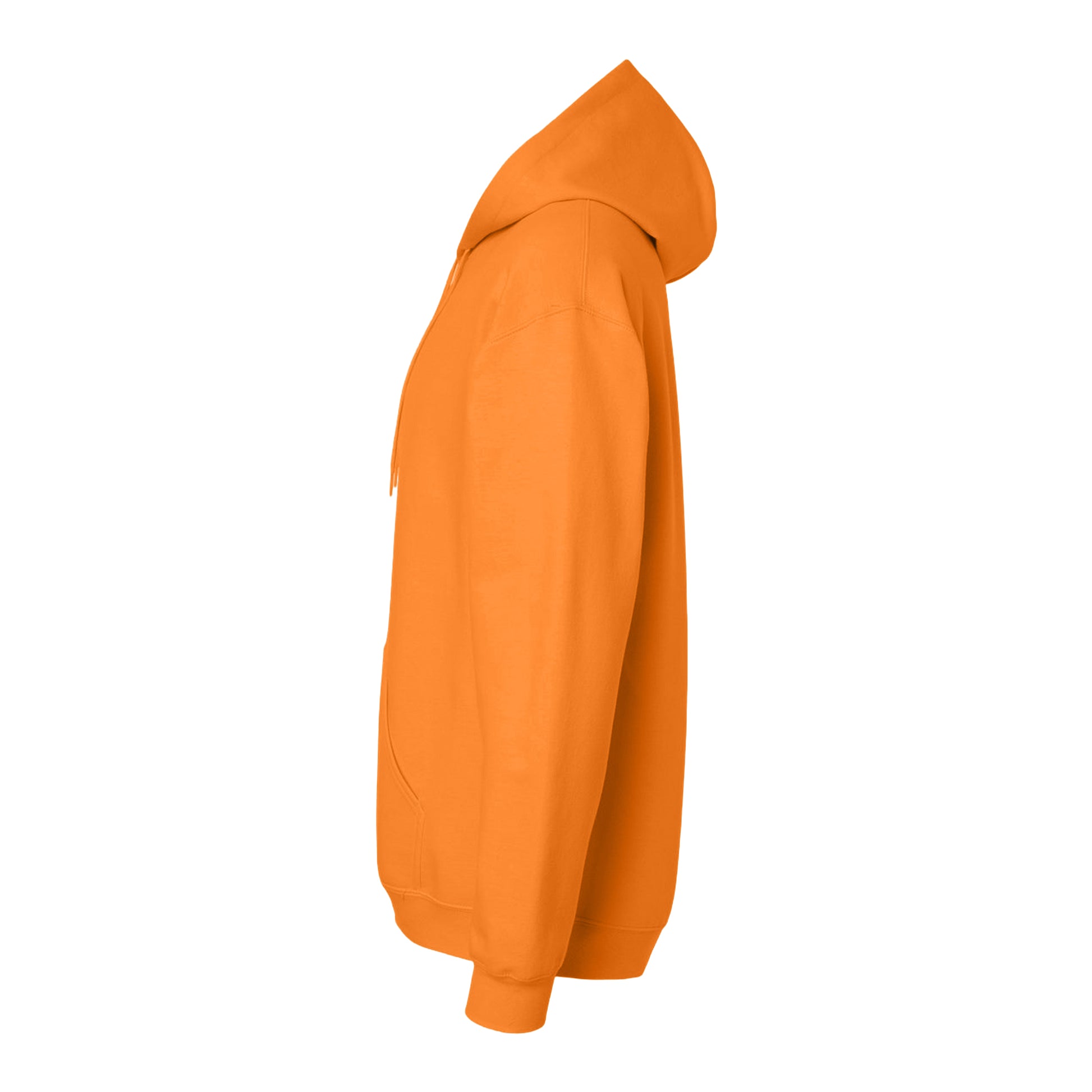 Tangerine - Side - Gildan Unisex Adult Softstyle Fleece Midweight Hoodie