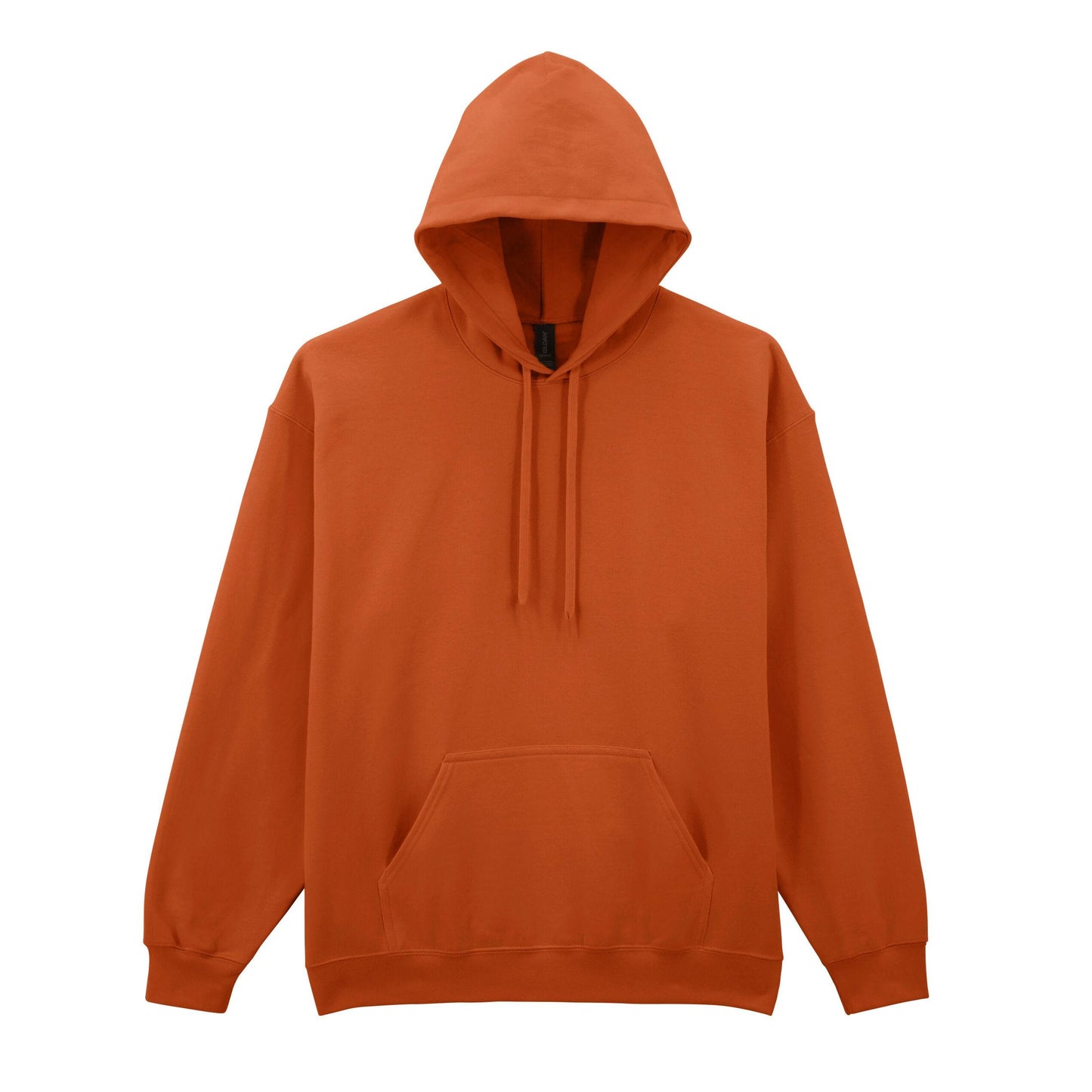 T Orange - Front - Gildan Unisex Adult Softstyle Fleece Midweight Hoodie