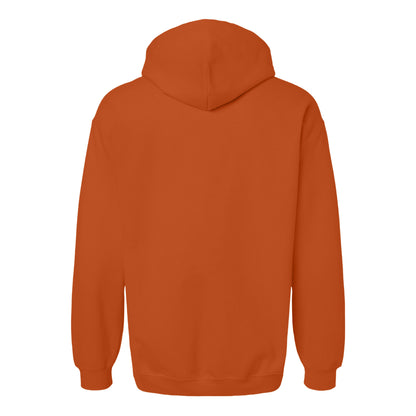 T Orange - Back - Gildan Unisex Adult Softstyle Fleece Midweight Hoodie