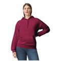 Maroon - Front - Gildan Unisex Adult Softstyle Fleece Midweight Hoodie