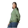 Military Green - Side - Gildan Unisex Adult Softstyle Fleece Midweight Hoodie