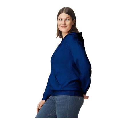 Navy Blue - Side - Gildan Unisex Adult Softstyle Fleece Midweight Hoodie