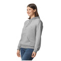 Sports Grey - Back - Gildan Unisex Adult Softstyle Fleece Midweight Hoodie