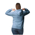 Stone Blue - Front - Gildan Unisex Adult Softstyle Fleece Midweight Hoodie