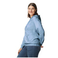 Stone Blue - Back - Gildan Unisex Adult Softstyle Fleece Midweight Hoodie