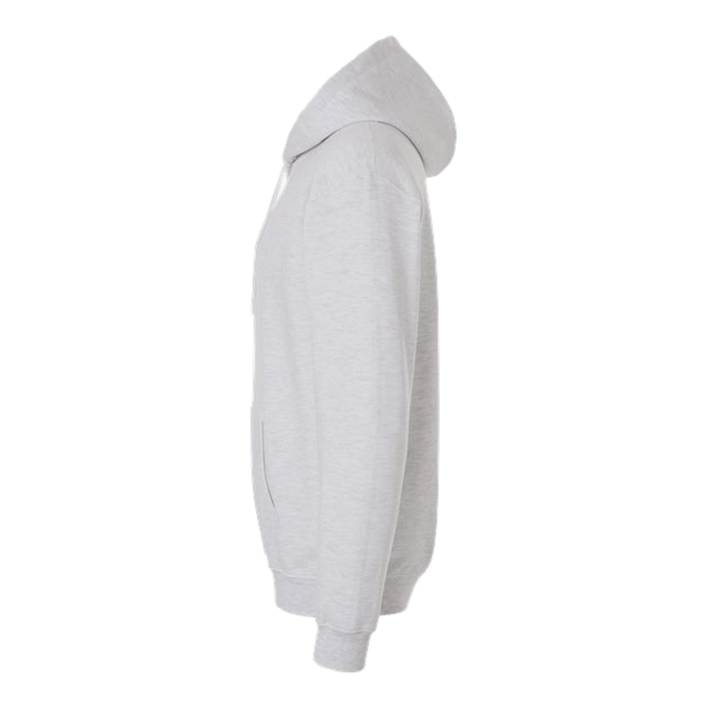 Ash Grey - Side - Gildan Unisex Adult Softstyle Fleece Midweight Hoodie