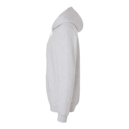 Ash Grey - Side - Gildan Unisex Adult Softstyle Fleece Midweight Hoodie
