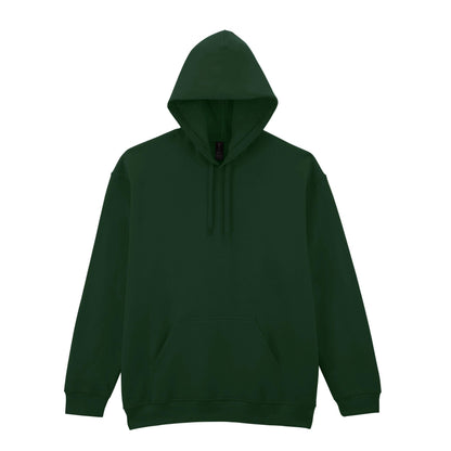Forest Green - Front - Gildan Unisex Adult Softstyle Fleece Midweight Hoodie