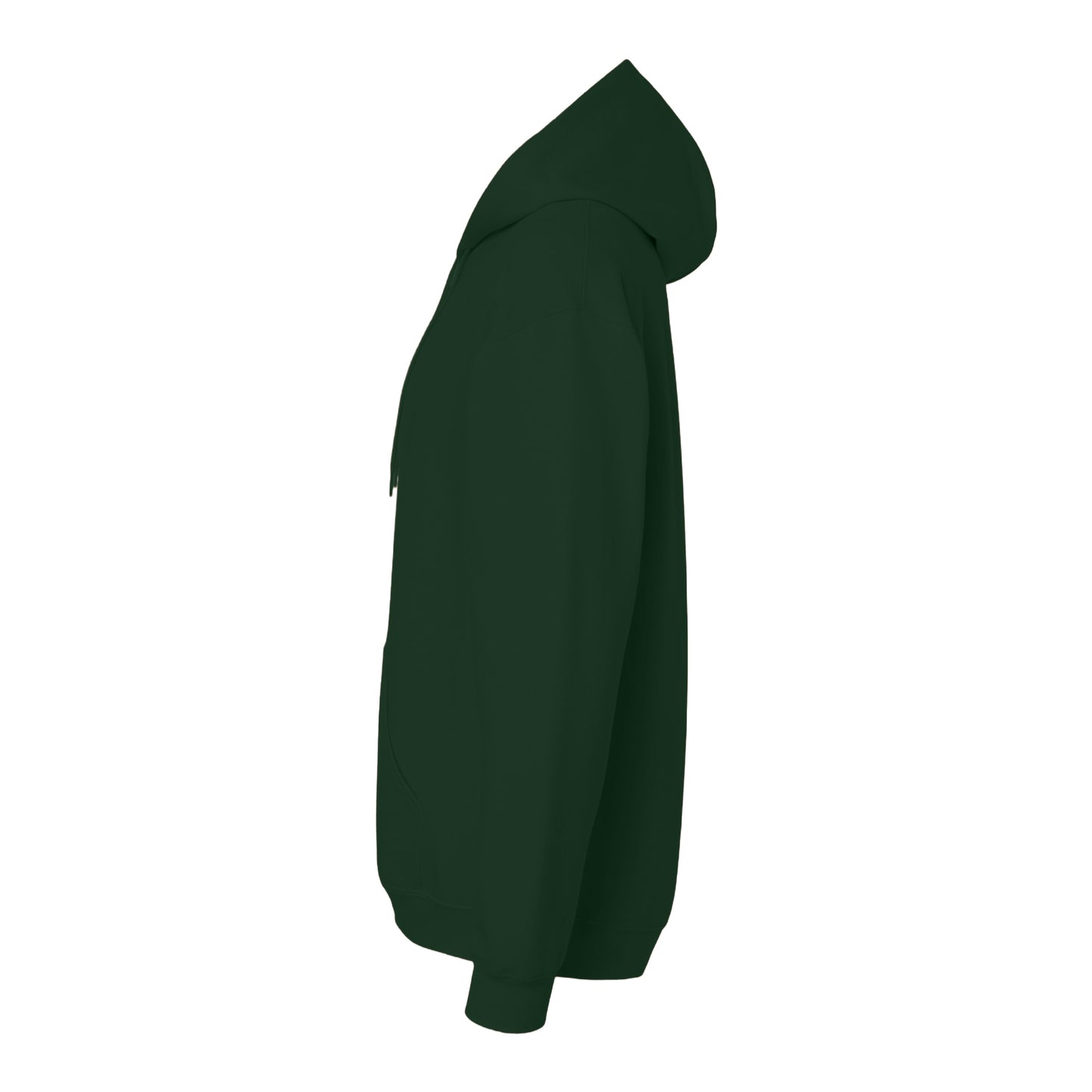 Forest Green - Side - Gildan Unisex Adult Softstyle Fleece Midweight Hoodie