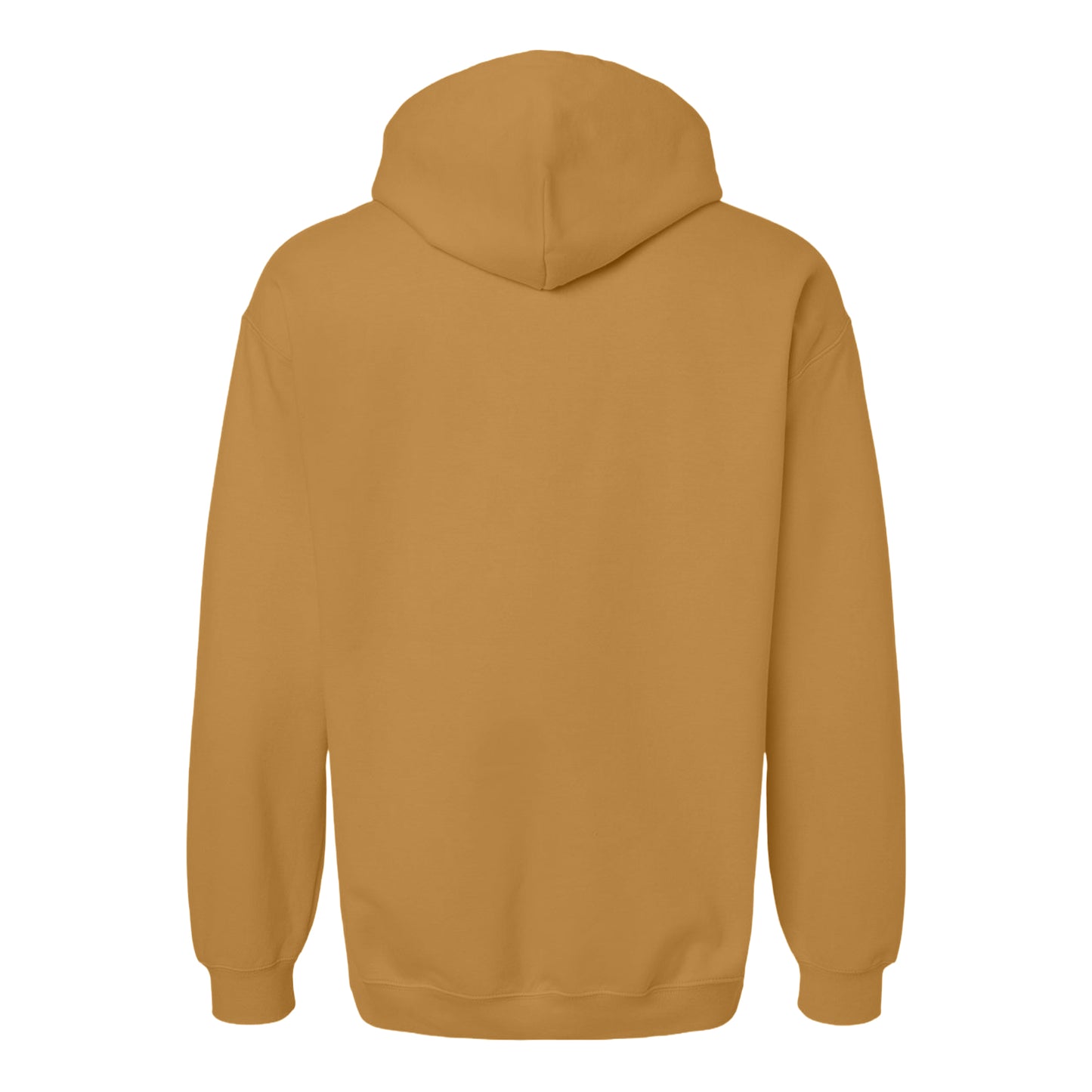 Mustard - Back - Gildan Unisex Adult Softstyle Fleece Midweight Hoodie