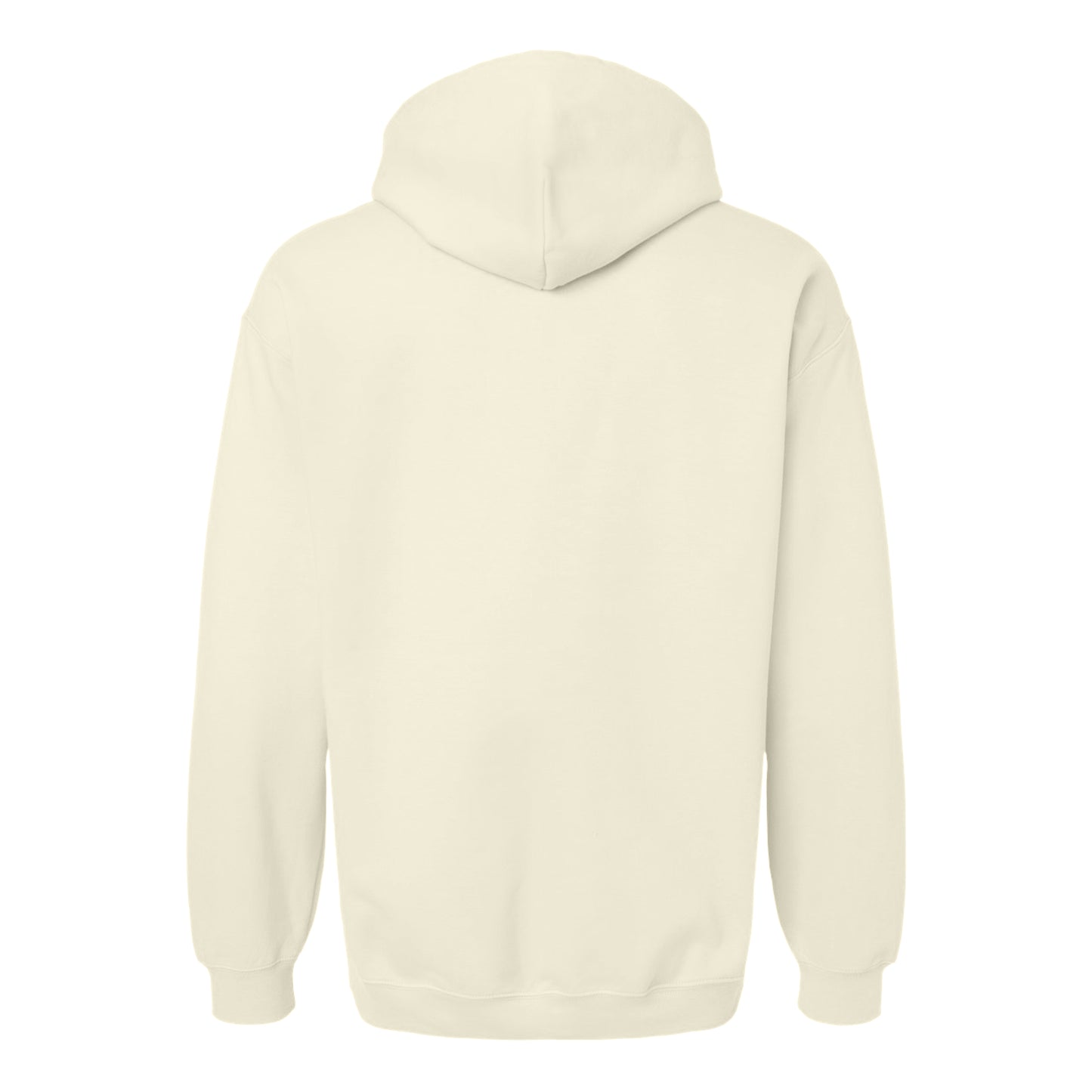 Off White - Back - Gildan Unisex Adult Softstyle Fleece Midweight Hoodie