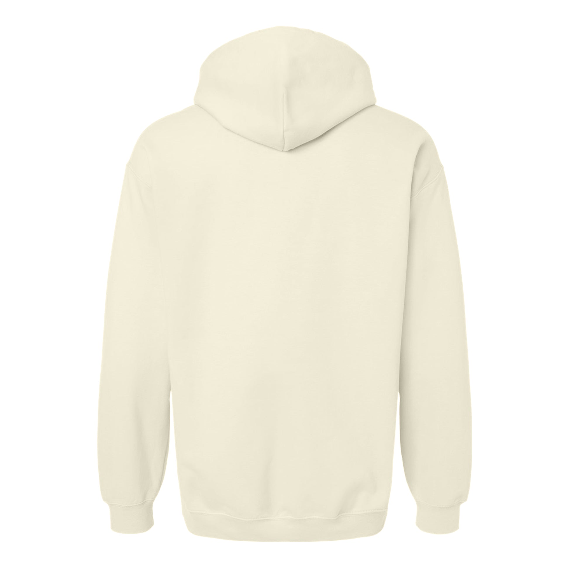 Off White - Back - Gildan Unisex Adult Softstyle Fleece Midweight Hoodie
