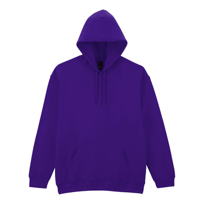 Purple - Front - Gildan Unisex Adult Softstyle Fleece Midweight Hoodie