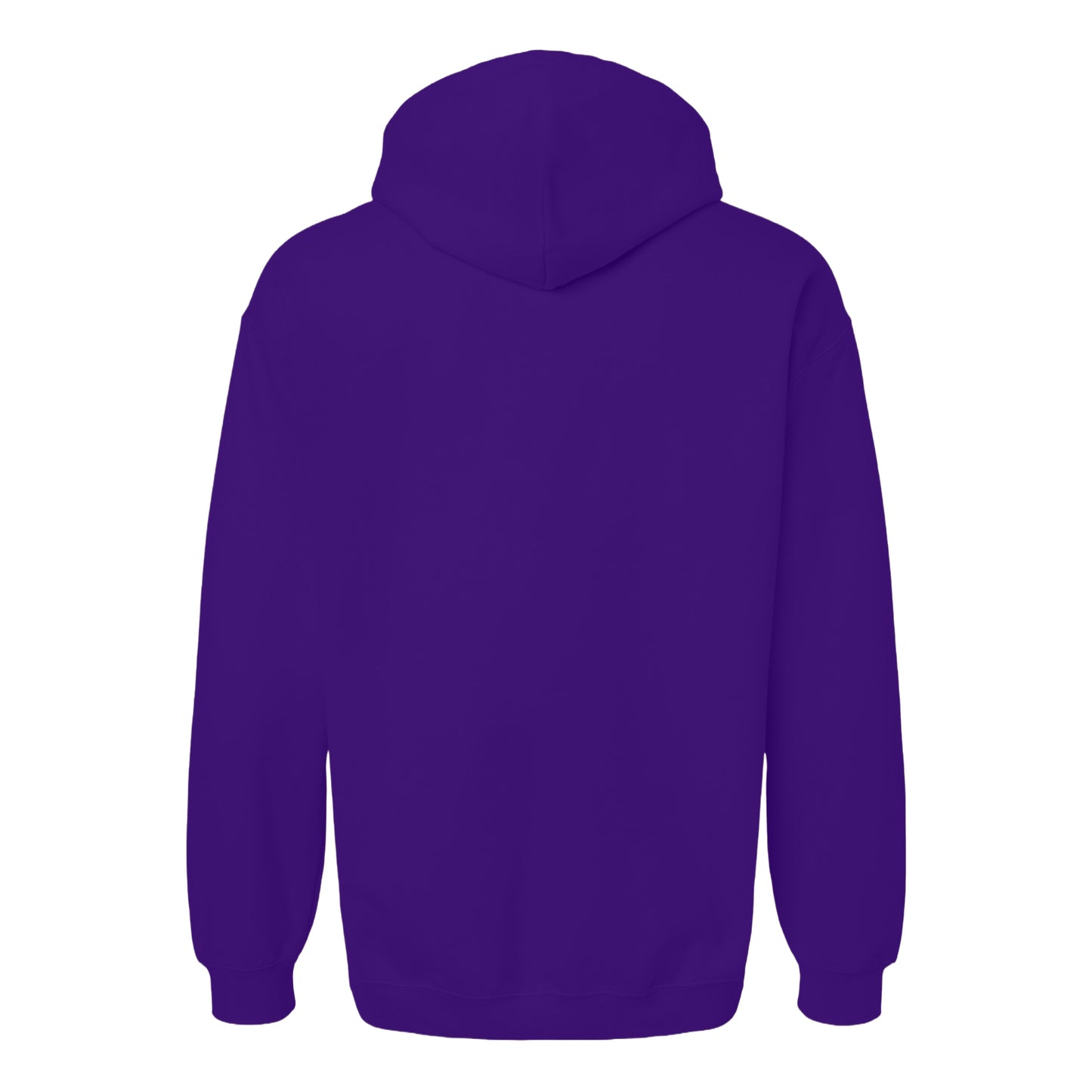 Purple - Back - Gildan Unisex Adult Softstyle Fleece Midweight Hoodie