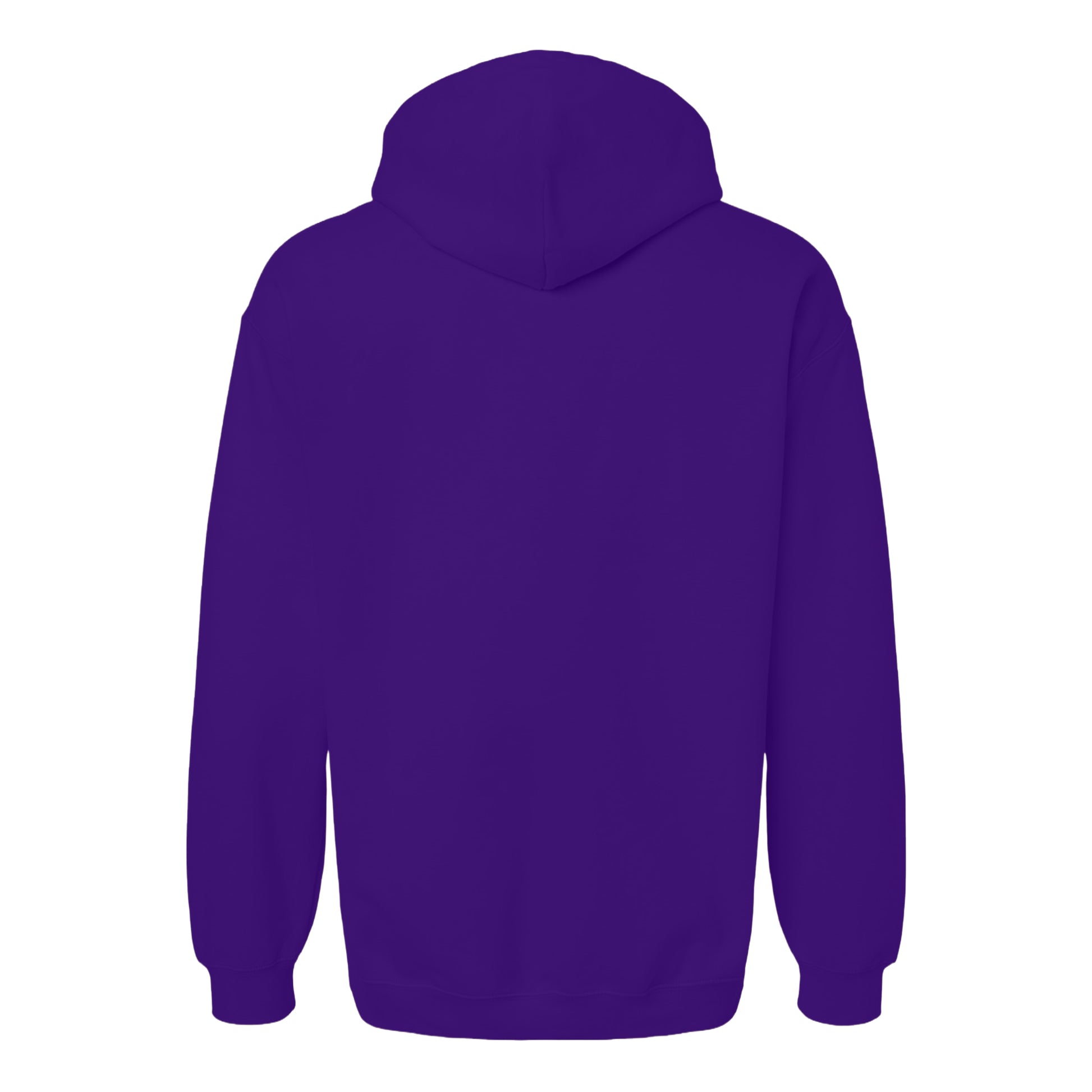 Purple - Back - Gildan Unisex Adult Softstyle Fleece Midweight Hoodie