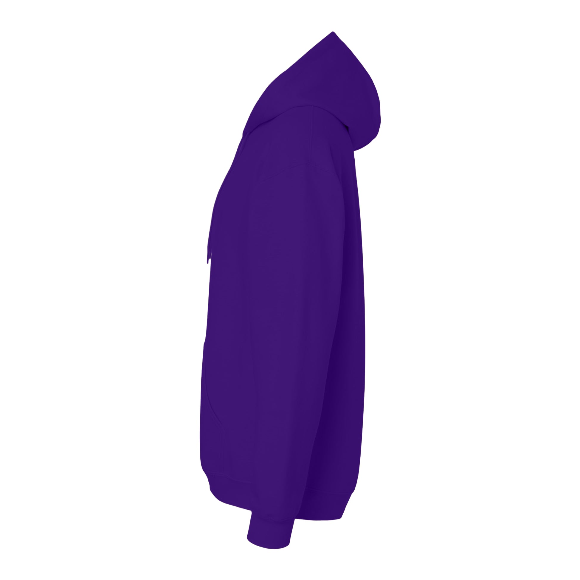 Purple - Side - Gildan Unisex Adult Softstyle Fleece Midweight Hoodie