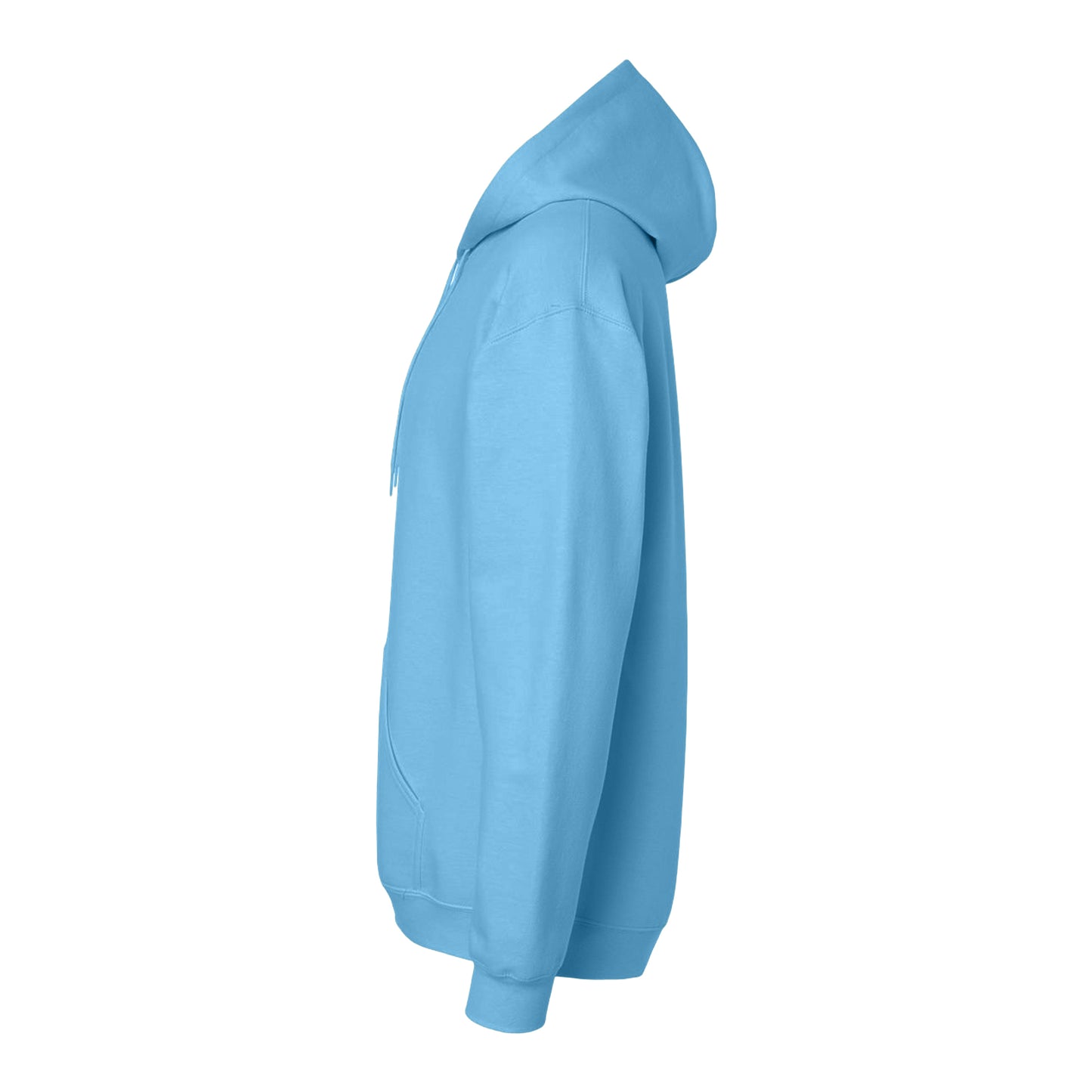 Sky Blue - Side - Gildan Unisex Adult Softstyle Fleece Midweight Hoodie