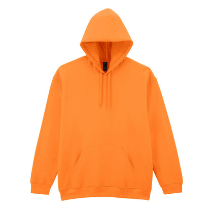 Tangerine - Front - Gildan Unisex Adult Softstyle Fleece Midweight Hoodie