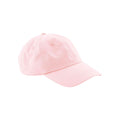 Powder Pink - Front - Beechfield Organic Cotton Panelled Baseball Cap