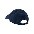 Navy Blue - Back - Beechfield Organic Cotton Panelled Baseball Cap