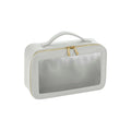 Soft Grey - Front - Bagbase Boutique Clear Window Travel Pack