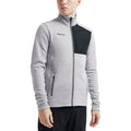 Grey Melange-Black - Side - Craft Mens ADV Explore Fleece Heavy Jacket