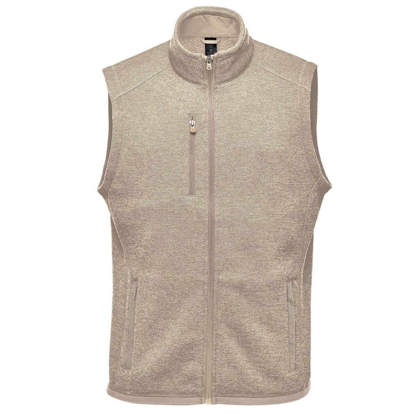 Oatmeal Heather - Front - Stormtech Mens Avalante Pure Earth Full Zip Gilet