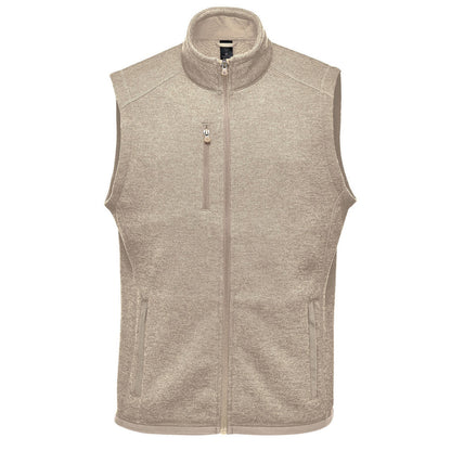 Oatmeal Heather - Front - Stormtech Mens Avalante Pure Earth Full Zip Gilet