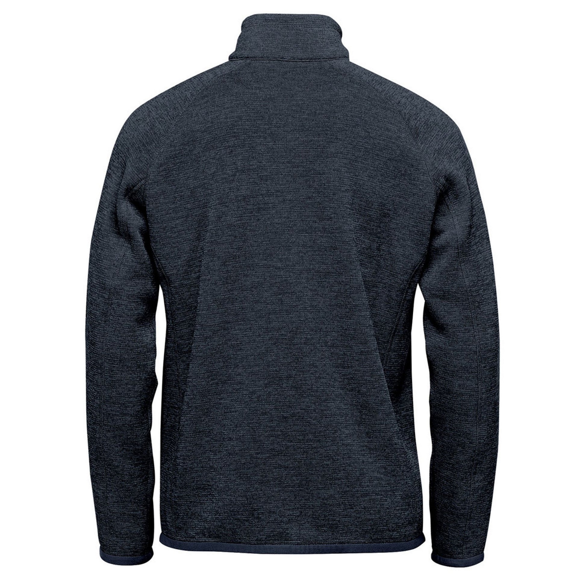 Navy Heather - Back - Stormtech Mens Avalante Pure Earth Full Zip Fleece Jacket