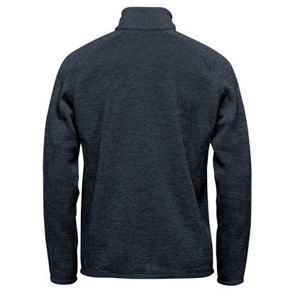 Navy Heather - Back - Stormtech Mens Avalante Pure Earth Full Zip Fleece Jacket