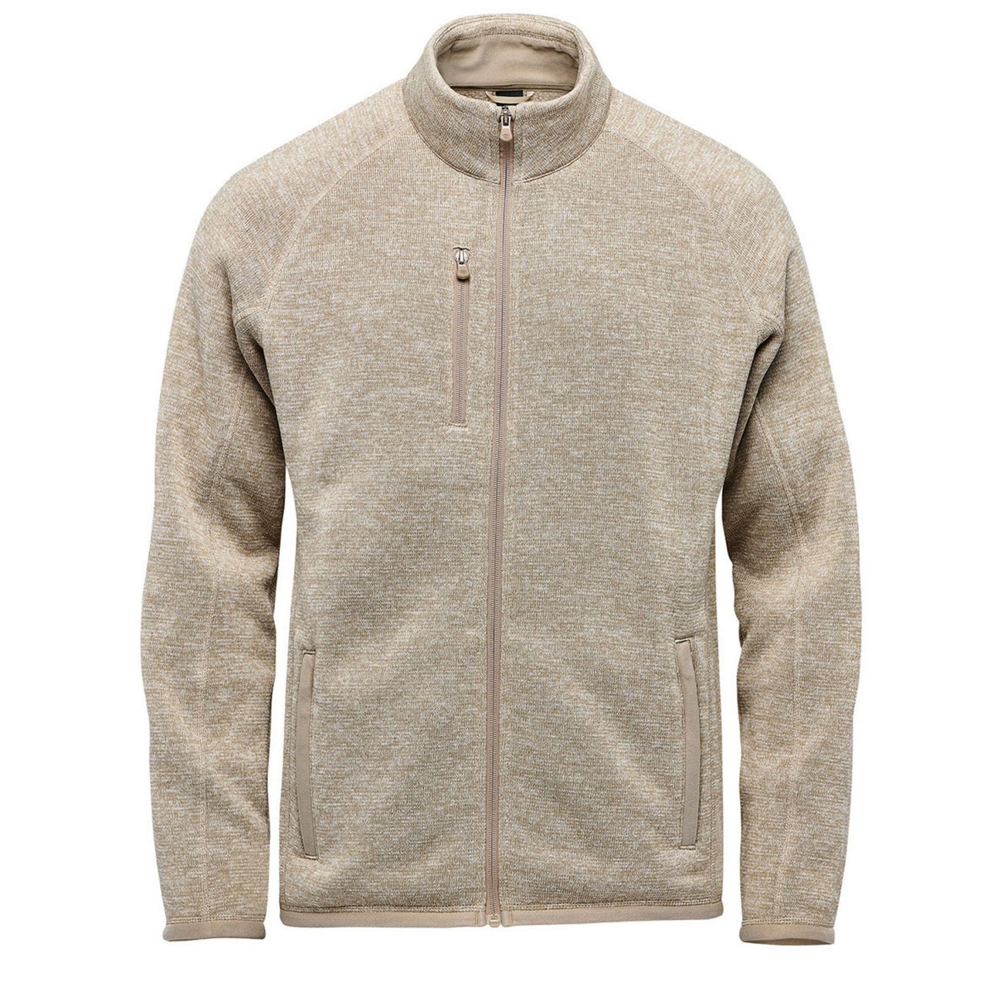 Oatmeal Heather - Front - Stormtech Mens Avalante Pure Earth Full Zip Fleece Jacket