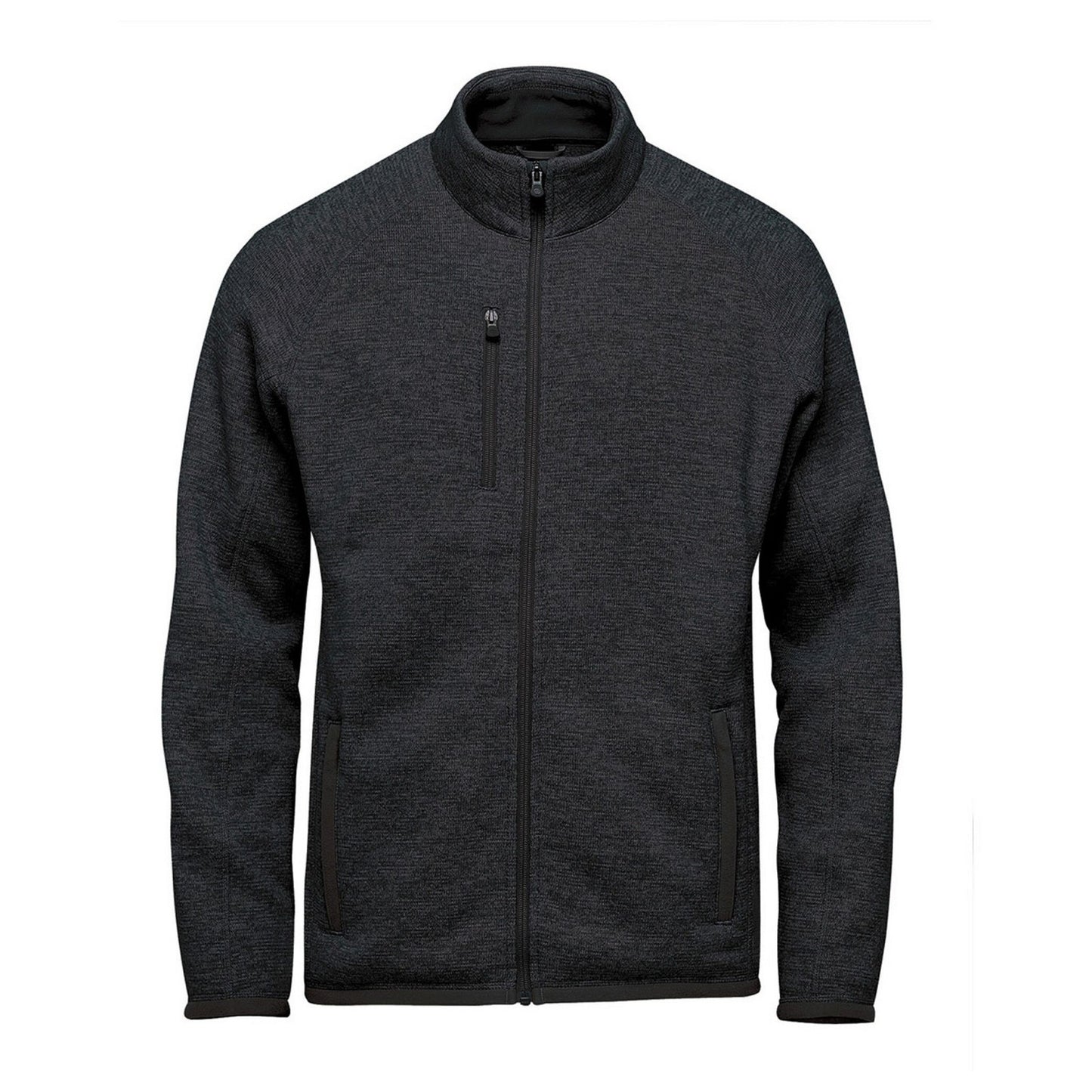 Black Heather - Front - Stormtech Mens Avalante Pure Earth Full Zip Fleece Jacket