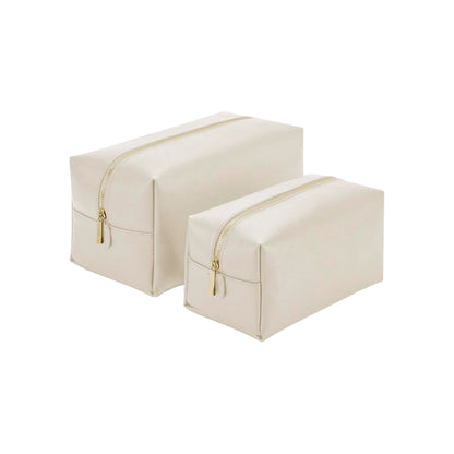 Oyster - Front - Bagbase Boutique Plain Toiletry Bag