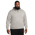 White-Dust-Brushed Silver - Front - Nike Mens Dri-FIT Golf Hoodie