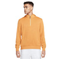 Monarch-Laser Orange-Brushed Silver - Front - Nike Mens Dri-FIT Golf Hoodie
