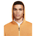 Monarch-Laser Orange-Brushed Silver - Side - Nike Mens Dri-FIT Golf Hoodie