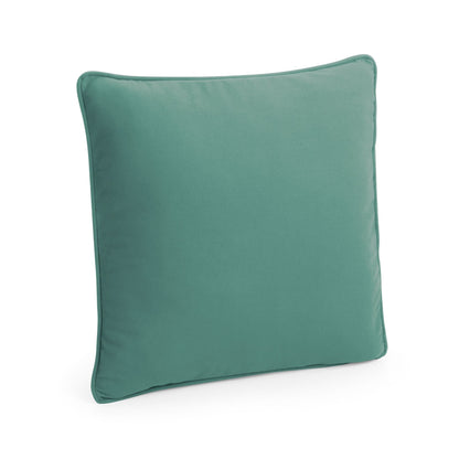 Natural-Sage Green - Front - Westford Mill Fairtrade Cotton Piped Cushion Cover