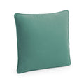 Natural-Sage Green - Front - Westford Mill Fairtrade Cotton Piped Cushion Cover
