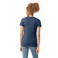 Navy Mist - Back - Gildan Womens-Ladies CVC T-Shirt
