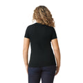 Pitch Black - Back - Gildan Womens-Ladies CVC T-Shirt