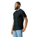 Pitch Black - Side - Gildan Unisex Adult CVC T-Shirt