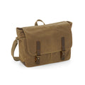 Desert Sand - Front - Quadra Heritage Leather Accents Messenger Bag