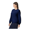 Navy Blue - Side - Gildan Unisex Adult Softstyle Fleece Midweight Pullover